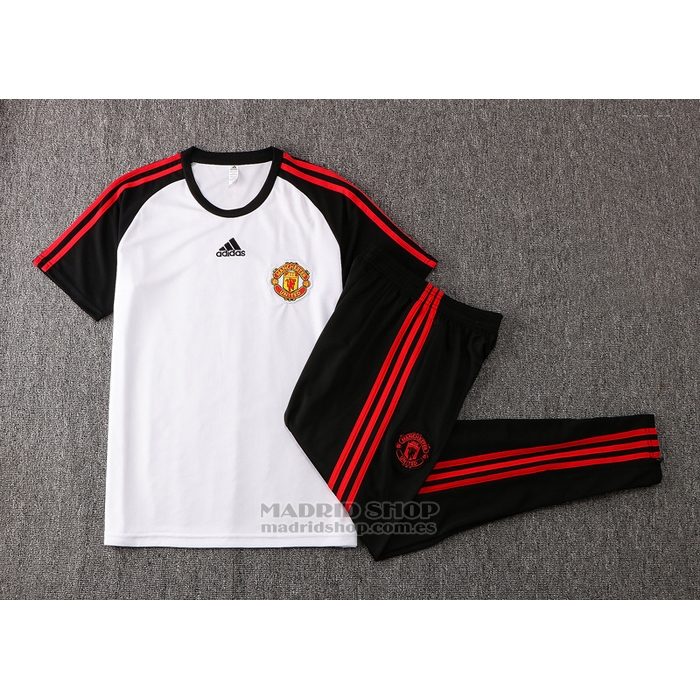 Chandal del Manchester United Manga Corta 2021-2022 Blanco